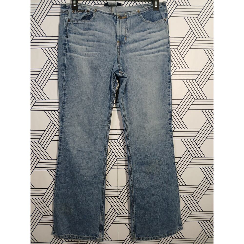 Aeropostale Flare Jeans Mid Y2K Bootcut Denim Grunge Vintage Bare Back
